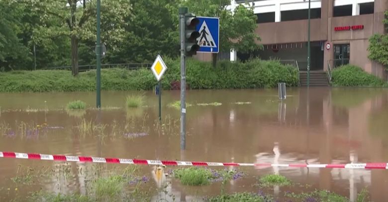 Alemanha sofreu com inundaes no fim de semana. Crdito: reproduo SIC Notcias